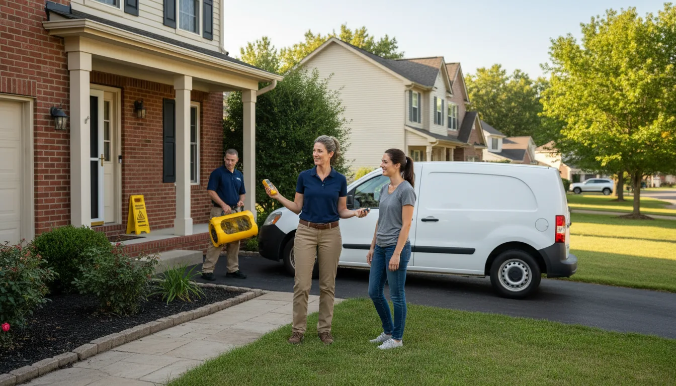 Residential water damage restoration in Raleigh, MS